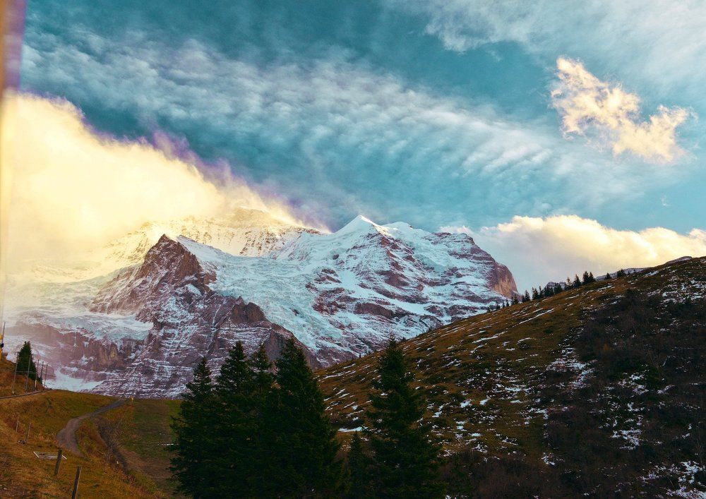 Закат в Альпах