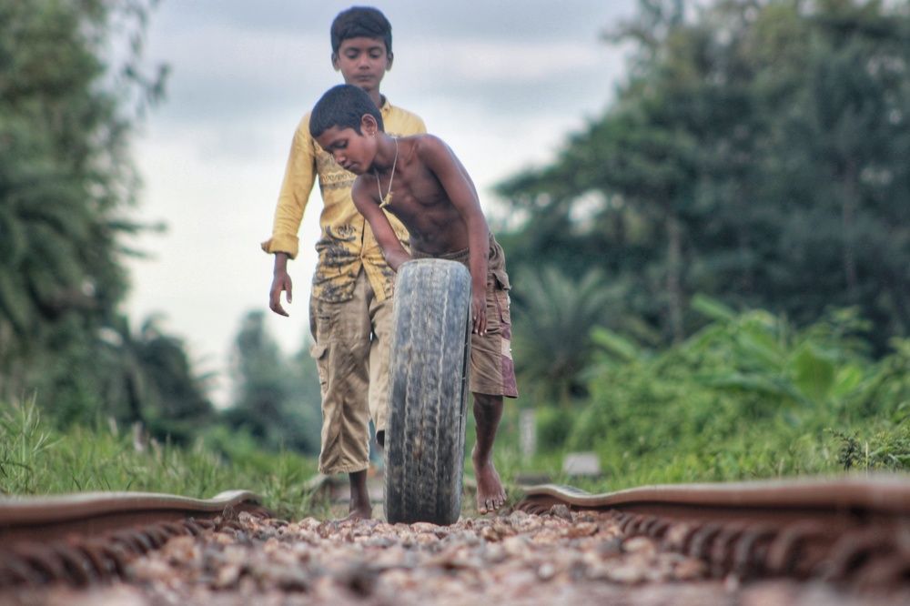 childhood in village