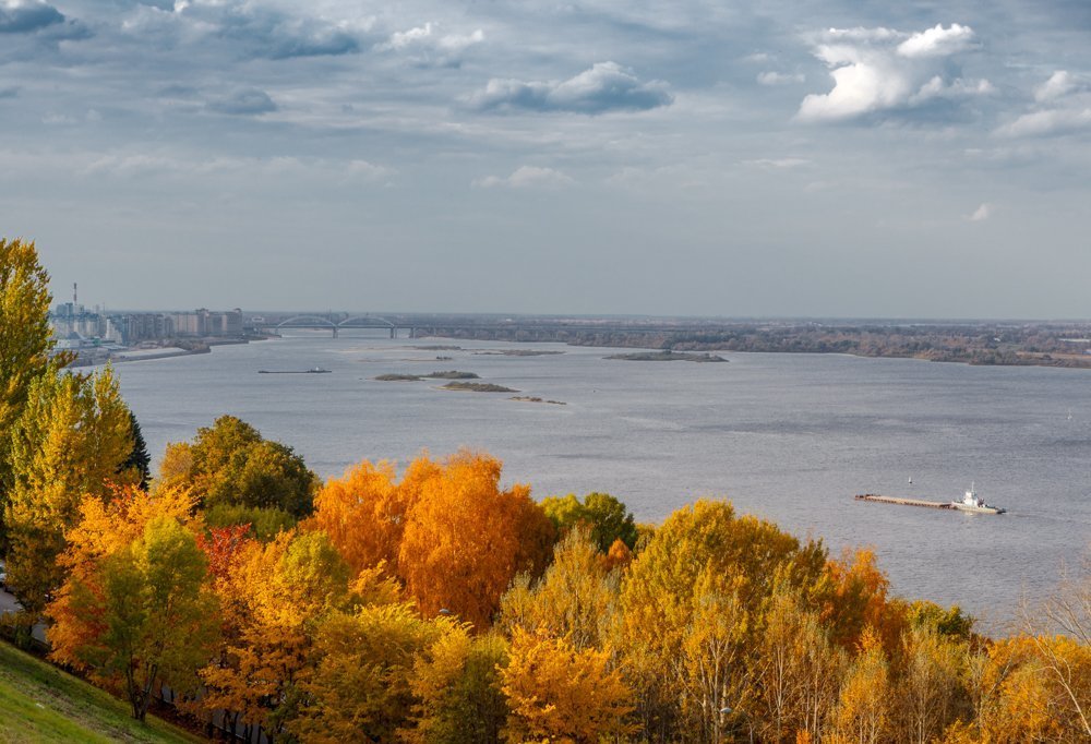 Вид Волги у Нижнего Новгорода