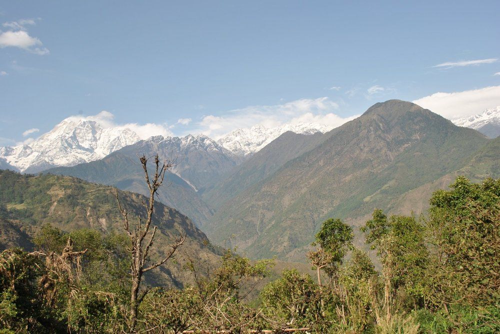 mountain and hills