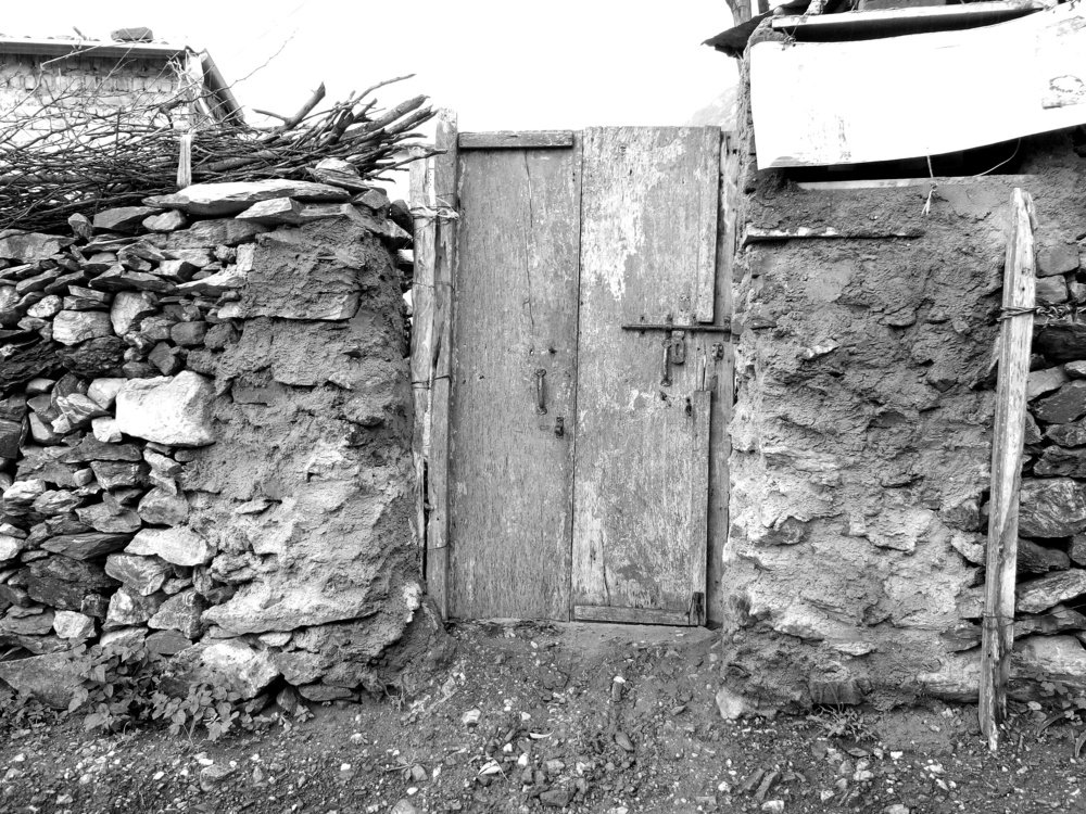black And White Entrance