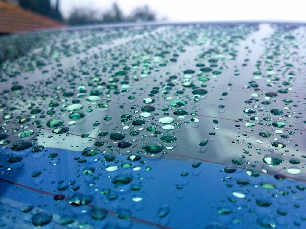 Осенние капли дождя