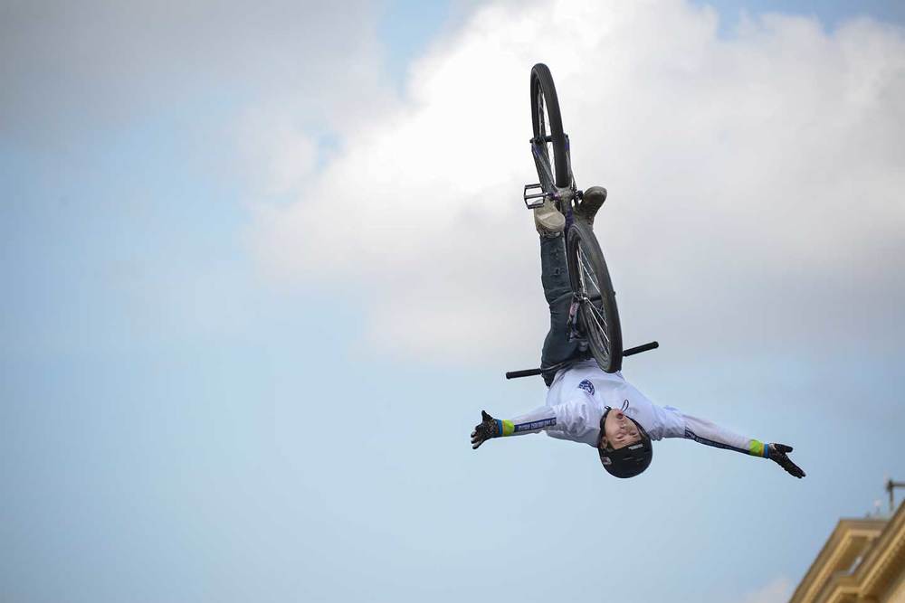 Велопаркур на Тверской