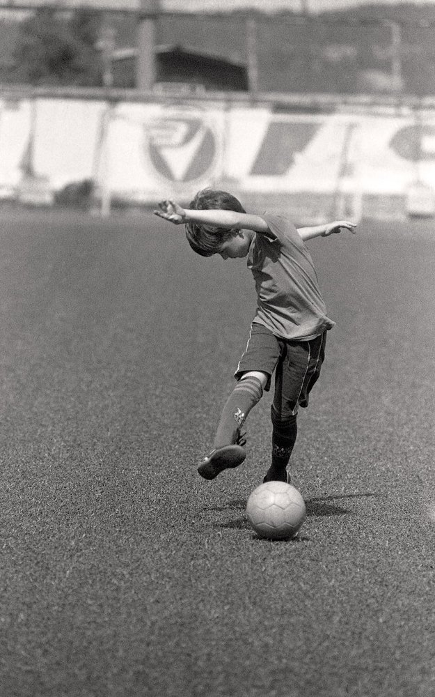 Юный футболист.
