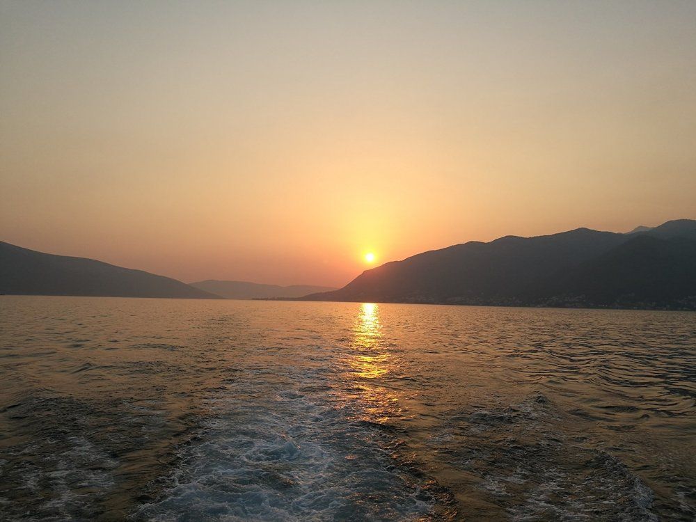 Закат в Адриатическом море