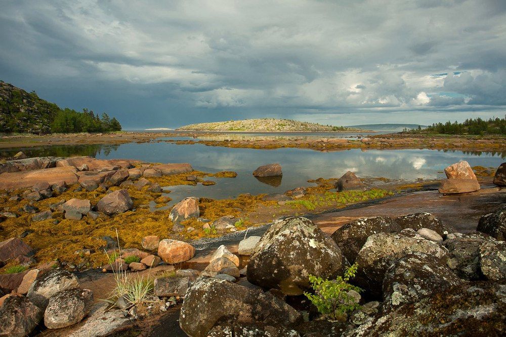 Отлив. После дождя.