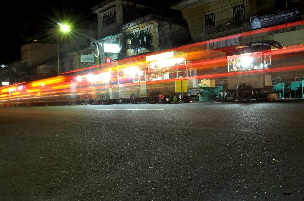 Beauty of painting the night light