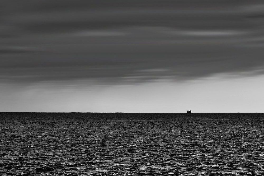 A lonely ship