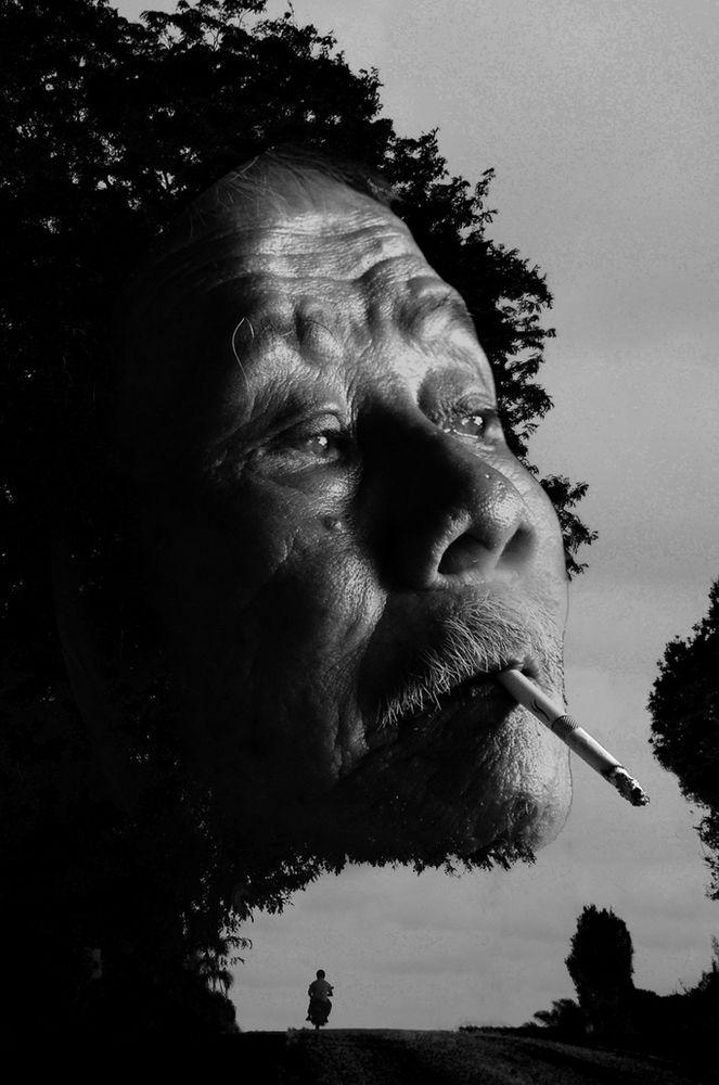 The Smoker and the motorcycle