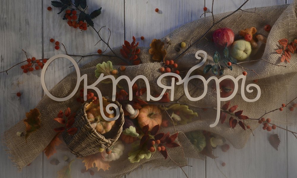 Октябрь, фетр и валяние (October, felt and felting)