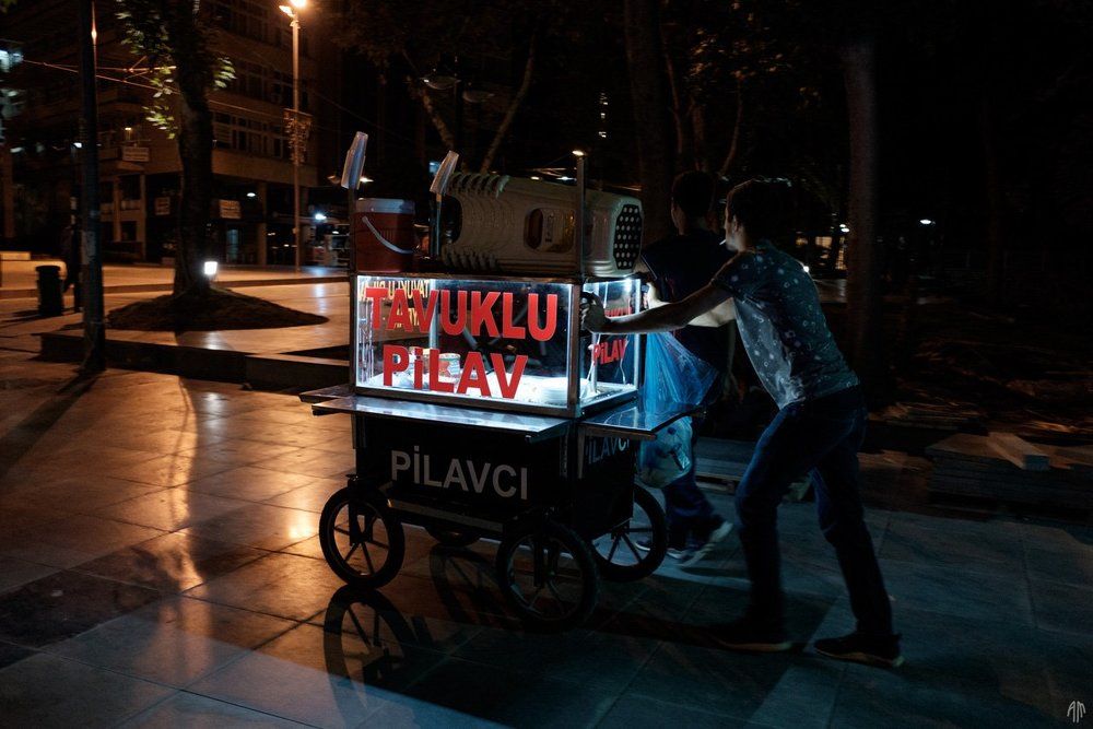 Тележка закончила работу