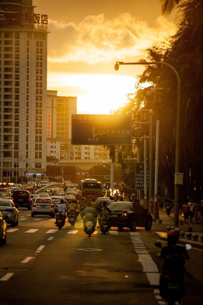 Urban sunset