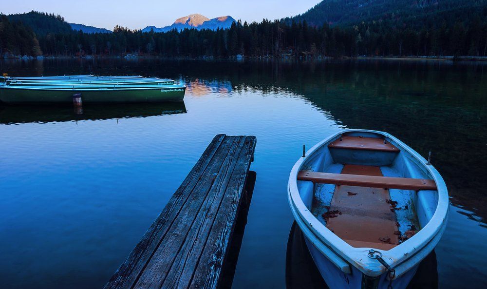 Sunset at Hintersee