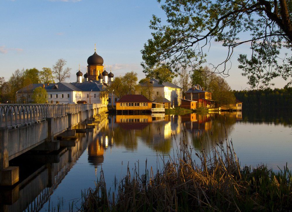 The quiet evening in Vvedenskoe