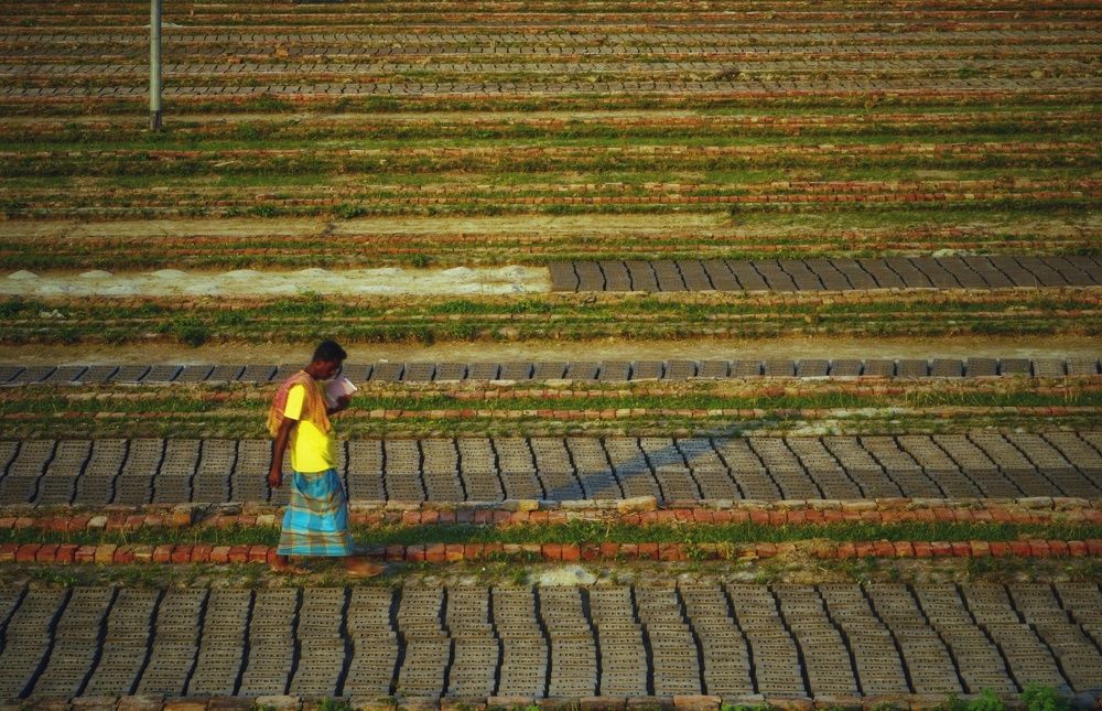 A brick field worker.