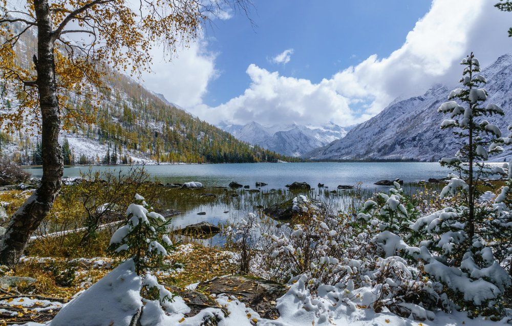 Среднее Мультинское озеро, Алтай.