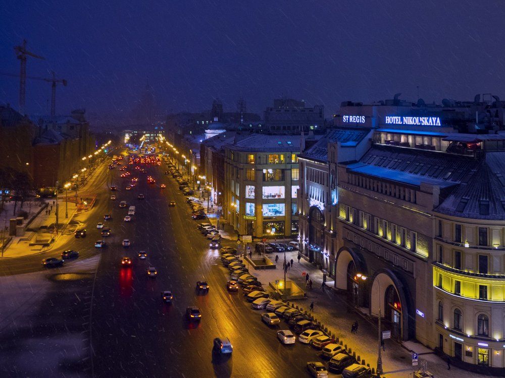 Moscow winter twilights