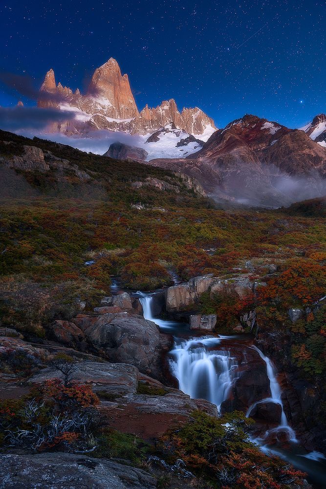 Moonlight in Fitz Roy