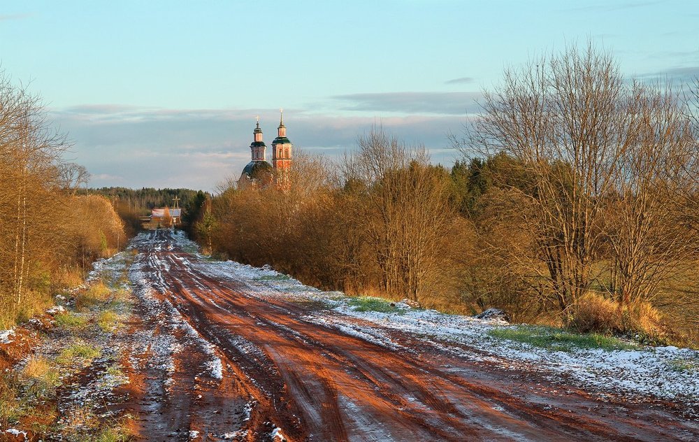 Октябрьские дороги. Село Вяз.