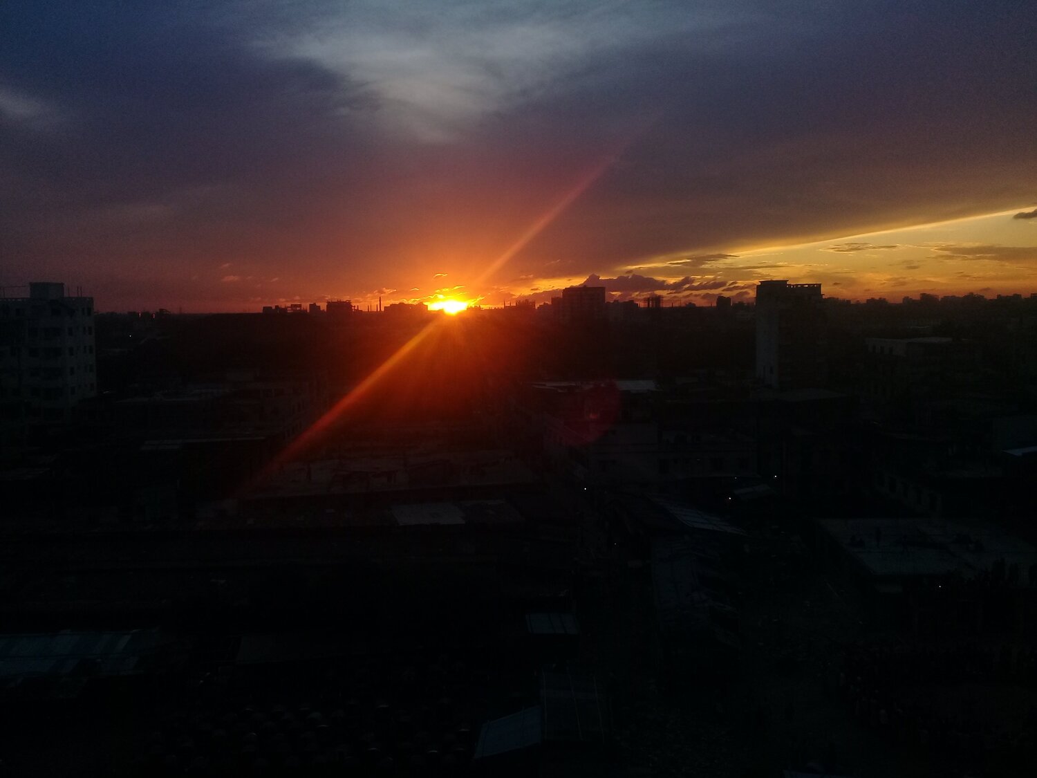 sunset in dhaka