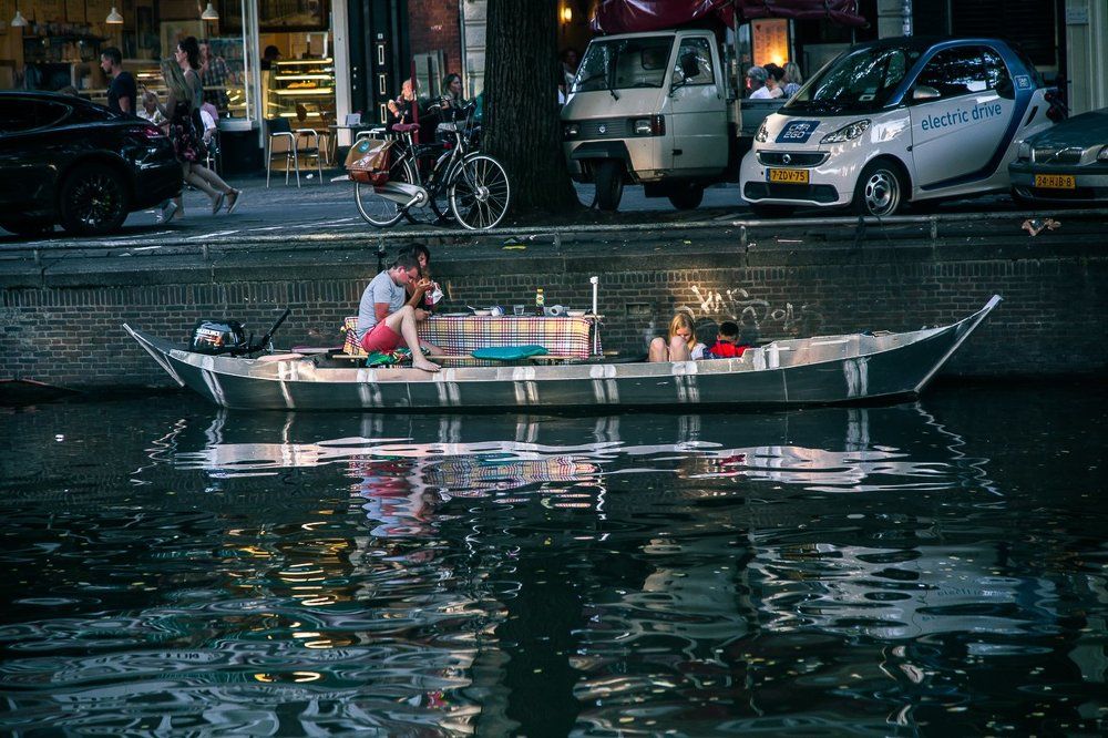 After supper. Amsterdam.