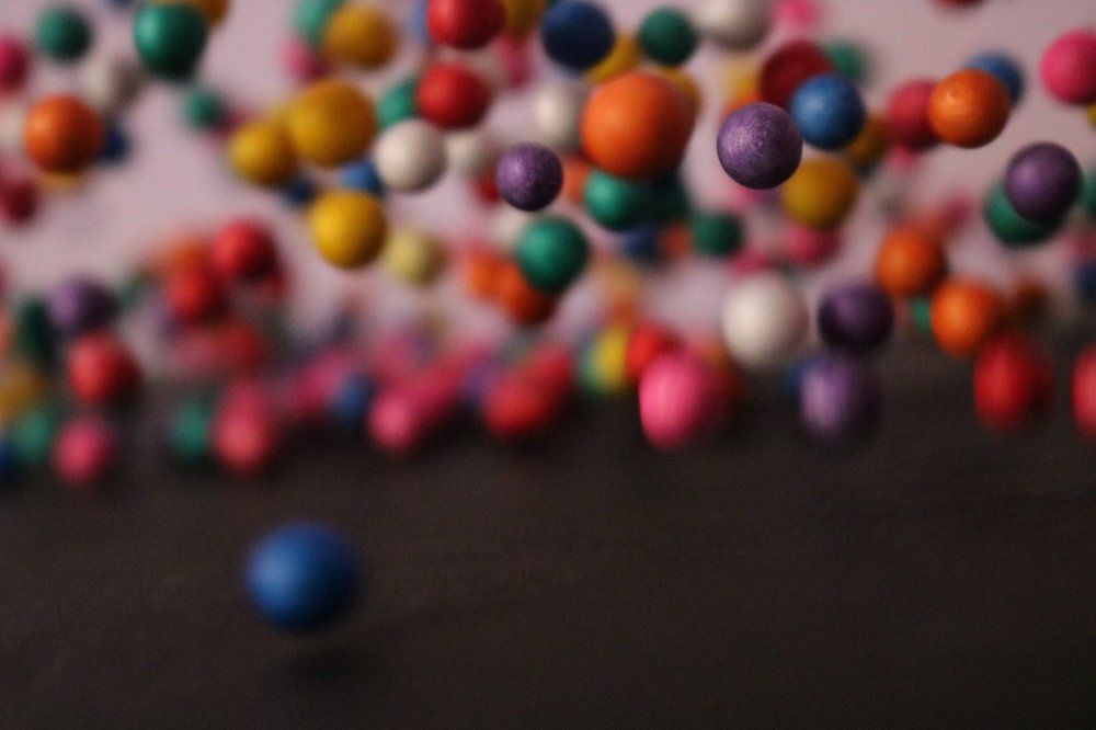 Thermocol colour ball