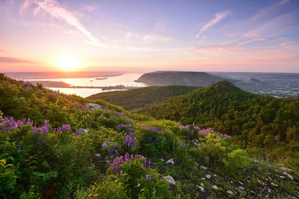 Рассвет в Жигулёвских горах