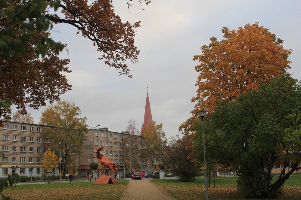 Осенний город.