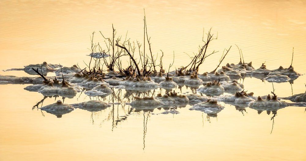 осеннее утро на Мёртвом море