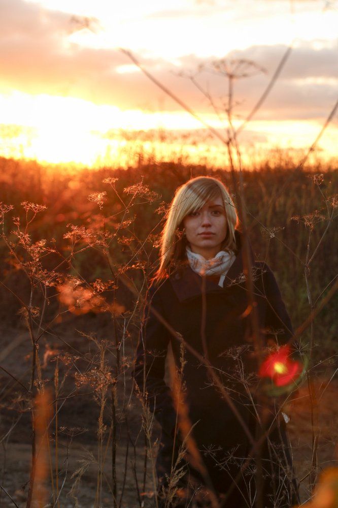 В осеннем закате