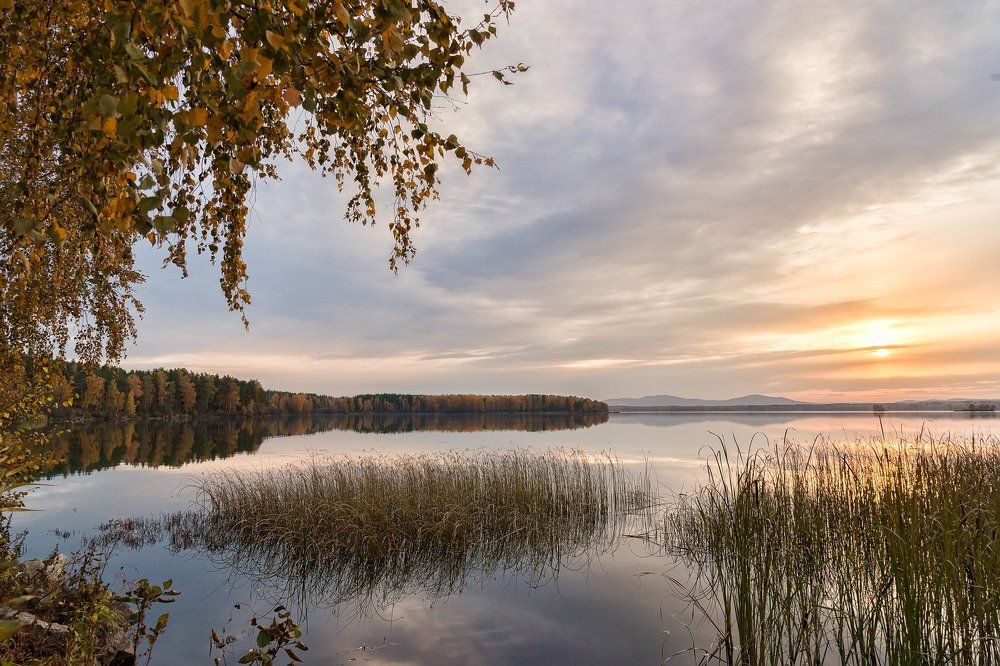 Вечер на озере
