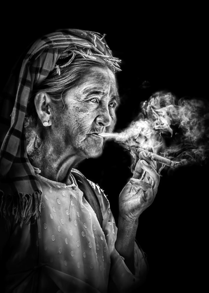 Myanmar Old Lady