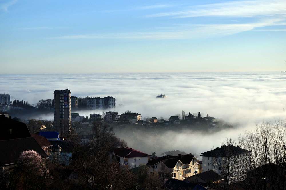 Город в тумане