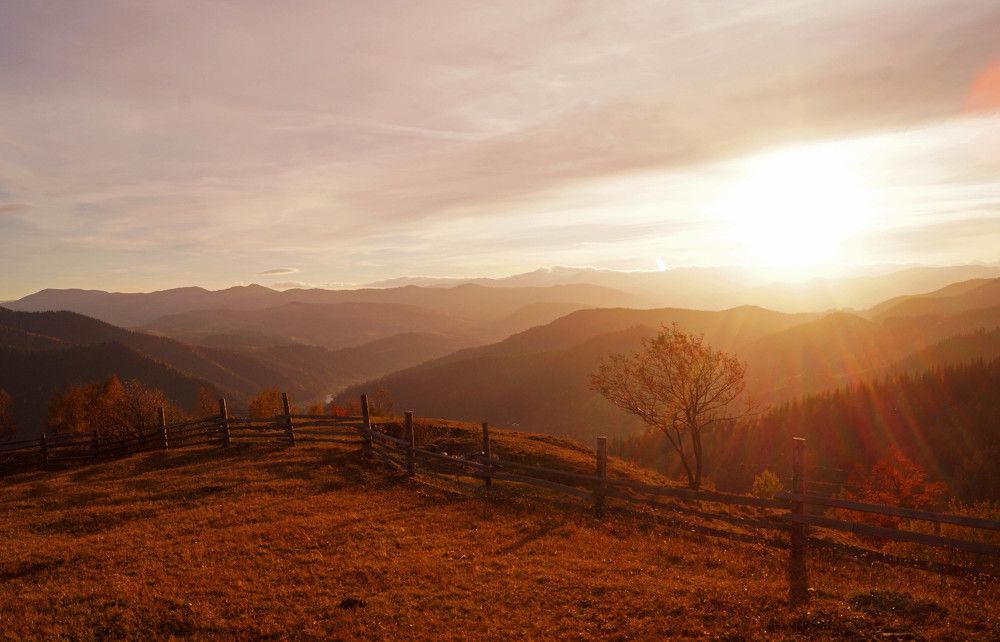 багряний захід