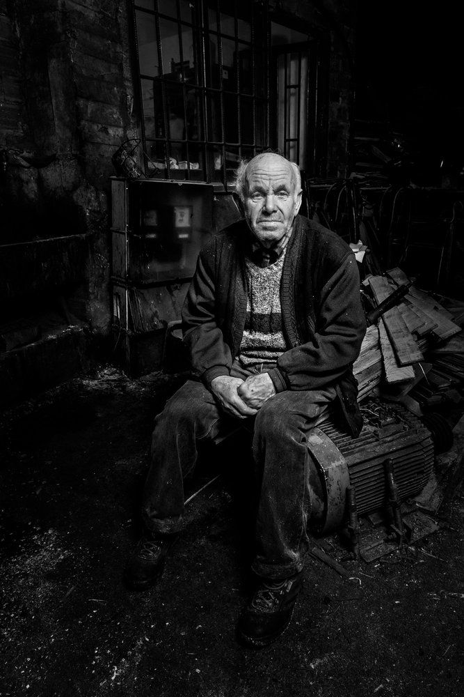 the boss  of the wooden boxes