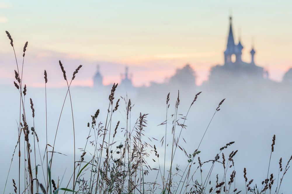 на рассвете в Дунилове