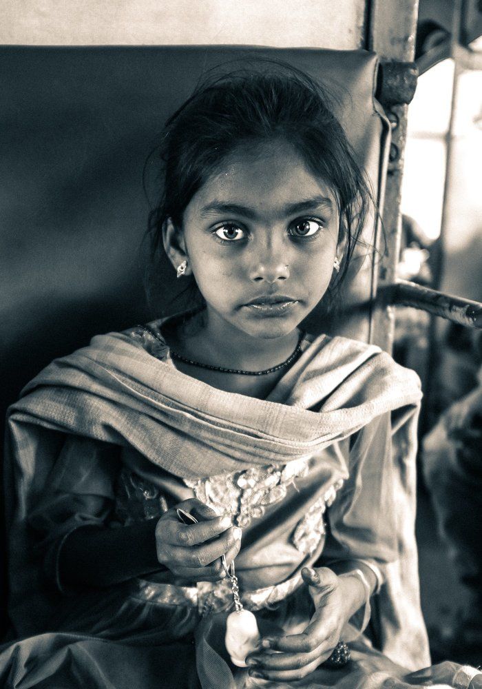 Girl in train