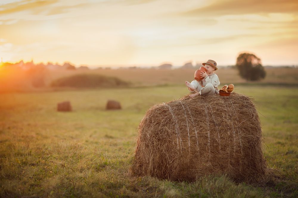 Лето в деревне.