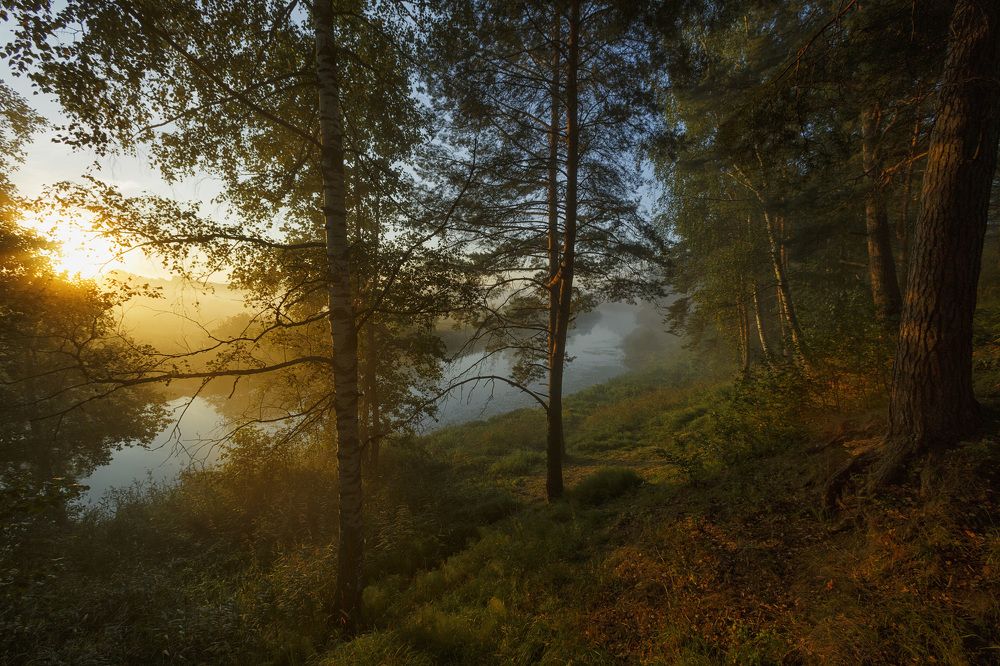 Рассвет на реке Ухтохма