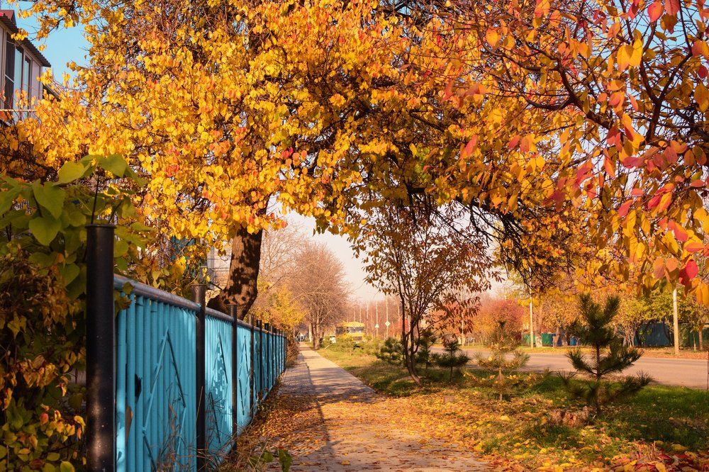 Осень в маленьком городке