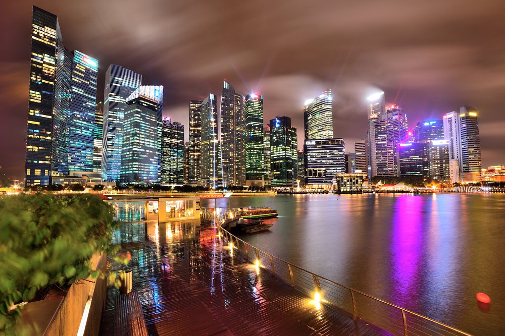 Ночной Сингапур