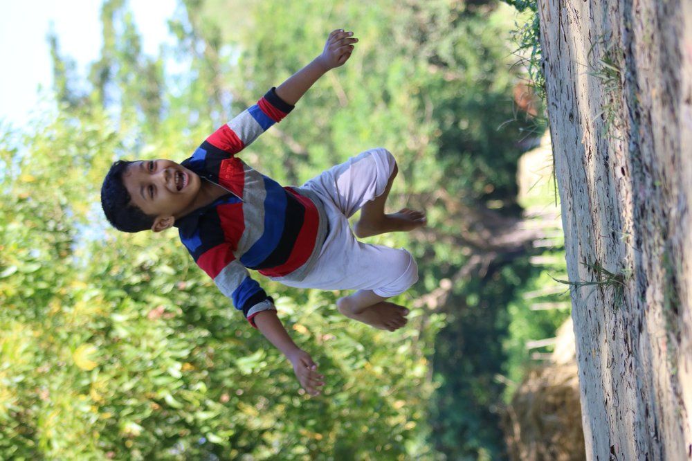 Flying baby.