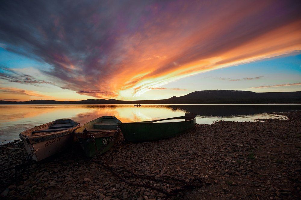 Закат над Зюраткулем