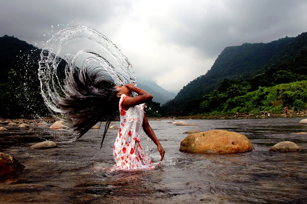 Profound attachment with nature of a girl