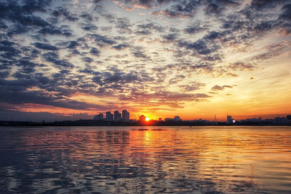 Закатное Казанское небо