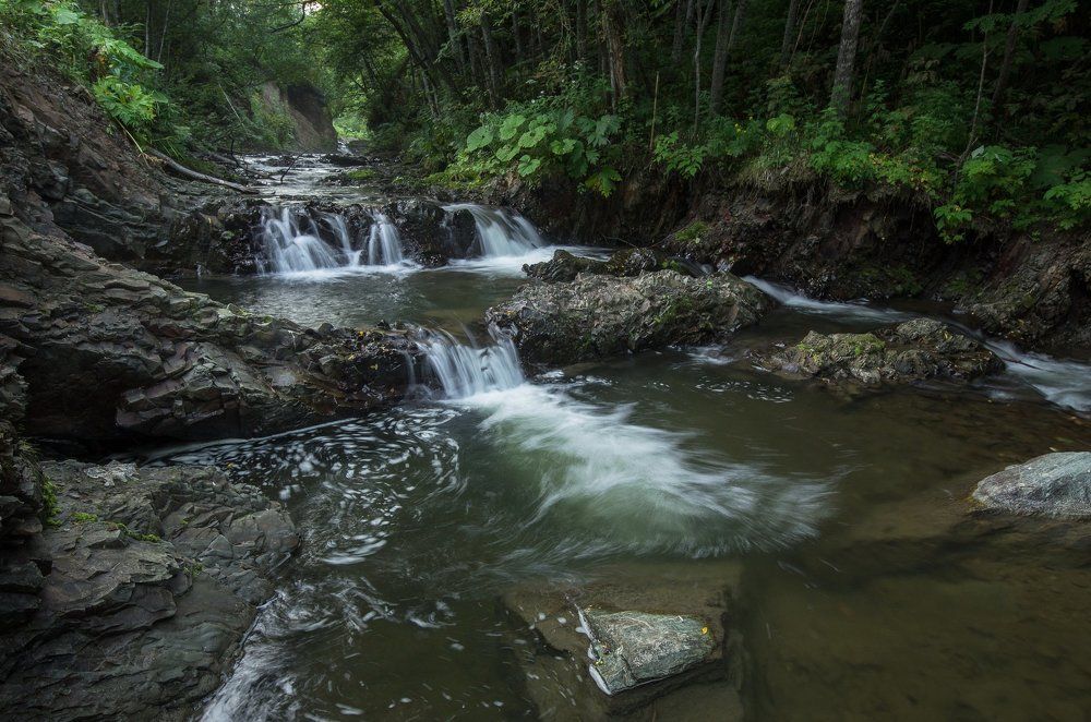 На горной реке