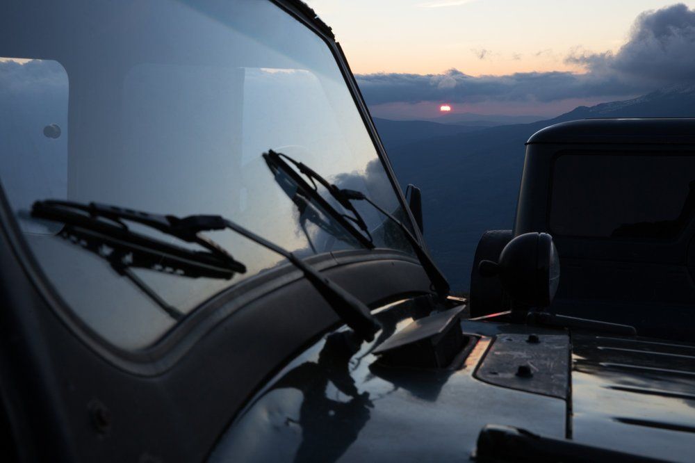 Закат на пике Демерджи.