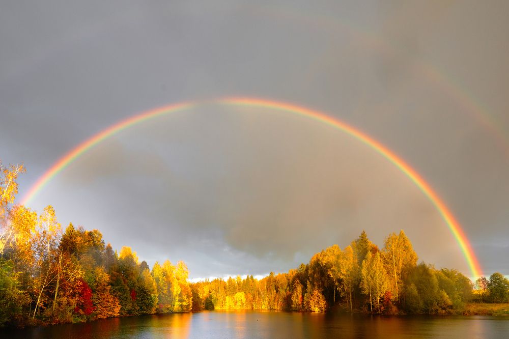 Осенняя  радуга