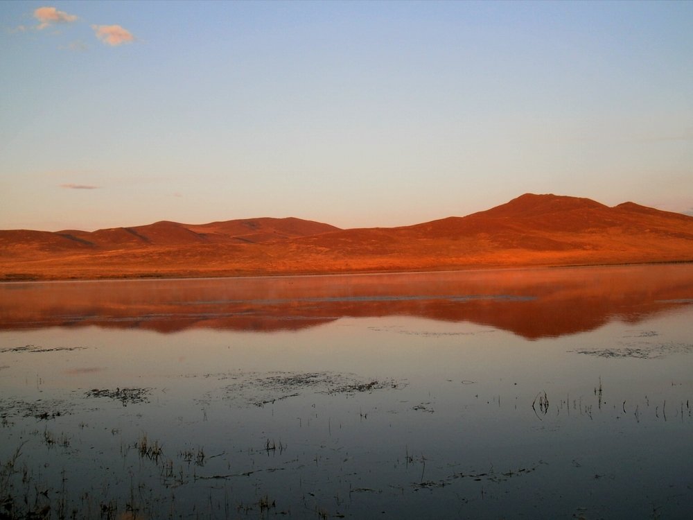 Забайкальские сопки в лучах заката