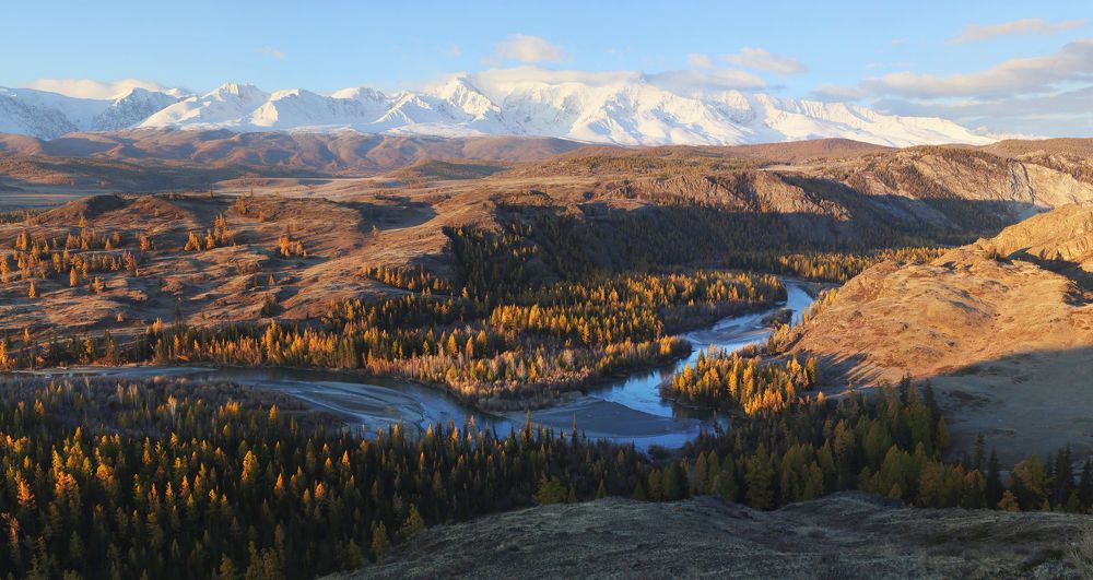 Панорама Северо-Чуйского хребта. Алтай